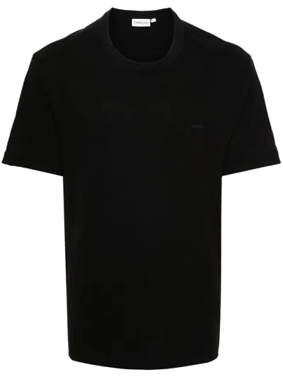 CALVIN KLEIN LOGO-PATCH COTTON T-SHIRT