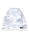 Calvin Klein Logo-patch Detail Hoodie In Grey