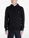 Calvin Klein Logo-patch Hoodie In Black