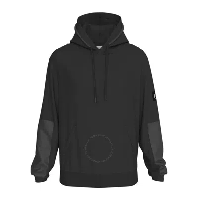 Calvin Klein Logo Patch Hoodie In Black