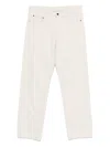 Calvin Klein Logo-patch Jeans In Neutrals