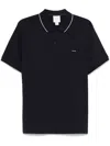 Calvin Klein Logo-patch Polo Shirt In Blau
