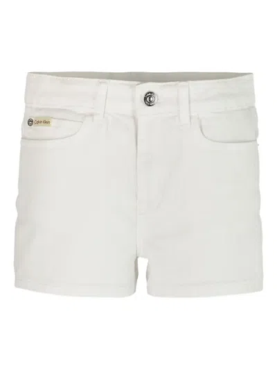 CALVIN KLEIN LOGO-PATCH SHORTS