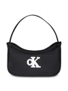 Calvin Klein Logo-patch Shoulder Bag In Black