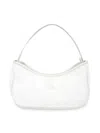 Calvin Klein Logo-patch Shoulder Bag In White