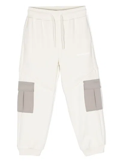 Calvin Klein Kids Offwhite Sweatpants For Boys