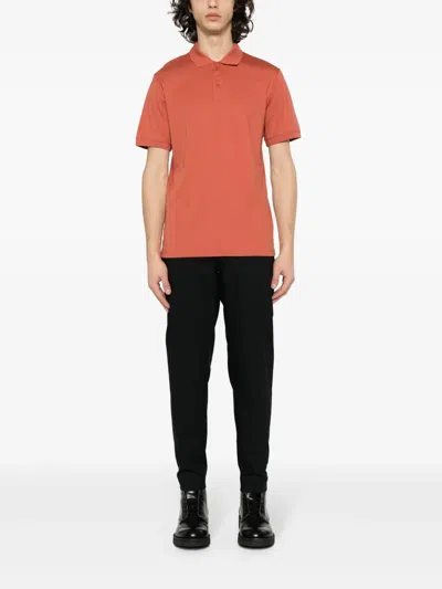 Calvin Klein Logo-patch Tapered Trousers In Black