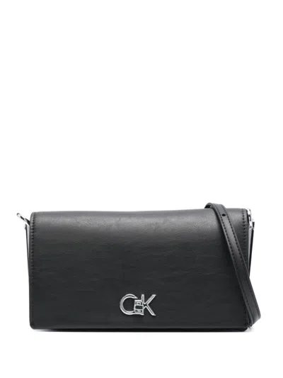 Calvin Klein Logo-plaque Cross Body Bag In Black