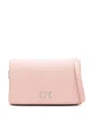 Calvin Klein Logo-plaque Cross Body Bag In Pink