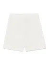 Calvin Klein Logo-plaque Shorts In Neutrals