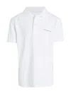 Calvin Klein Logo Polo Shirt In White