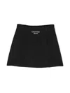 Calvin Klein Logo-print A-line Skirt In Black