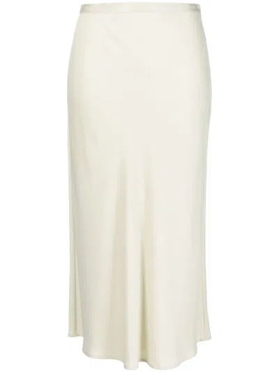 Calvin Klein Logo-print A-line Skirt In Grau