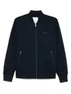 Calvin Klein Logo-print Bomber Jacket In Blue