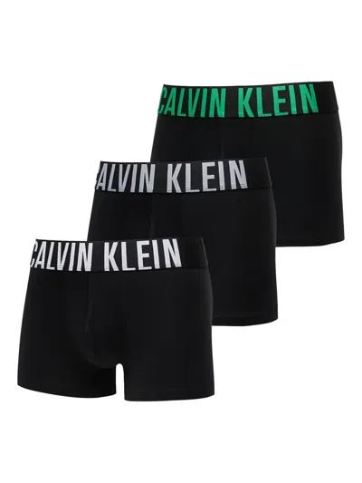 Calvin Klein Logo-print Boxers (pack Of 3) In Black