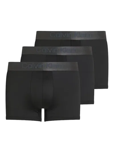 Calvin Klein Logo-print Boxers (pack Of Three) In Black