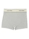 Calvin Klein Logo-print Briefs In Gray