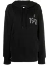 Calvin Klein Logo-print Cotton Hoodie In Black