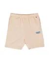 Calvin Klein Logo-print Cotton Shorts In Neutrals