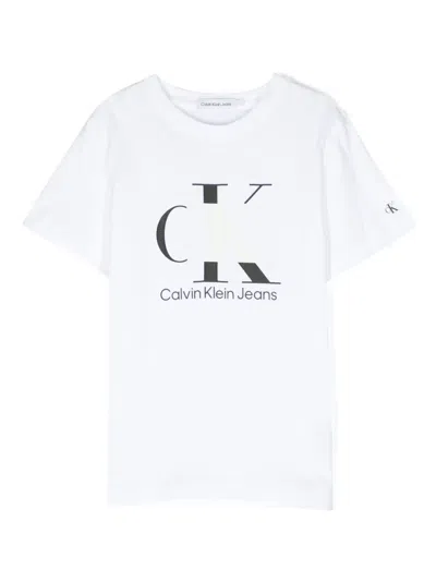 Calvin Klein Kids Maglietta In White