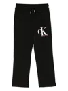 Calvin Klein Logo-print Cotton Track Pants In Black