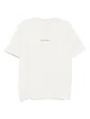 Calvin Klein Logo-print Crew-neck T-shirt In White
