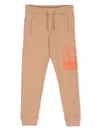 Calvin Klein Logo-print Drawstring Joggers In Neutrals