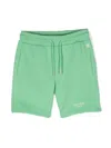 Calvin Klein Logo-print Elasticated-waist Shorts In Green