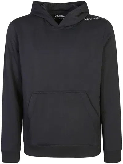 Calvin Klein Logo-print Hoodie In Black