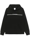 Calvin Klein Logo-print Hoodie In Black