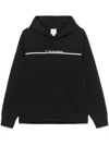 Calvin Klein Logo-print Hoodie In Black