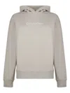 Shop Calvin Klein Logo-print Hoodie In Grey