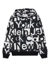 Calvin Klein Logo-print Hoodie In Multi