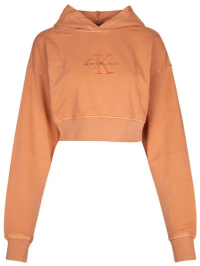 CALVIN KLEIN LOGO-PRINT HOODIE