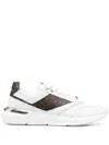 Calvin Klein Logo Print Low-top Sneakers In 白色