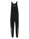 Calvin Klein Logo-print Performance Jumpsuit In Brown