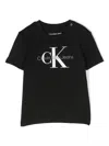 Calvin Klein Logo-print Short-sleeve T-shirt In Black