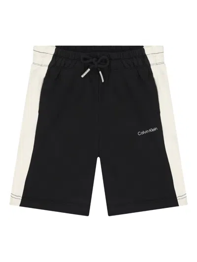 Calvin Klein Logo-print Shorts In Black