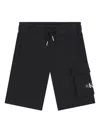 Calvin Klein Logo-print Shorts In Black