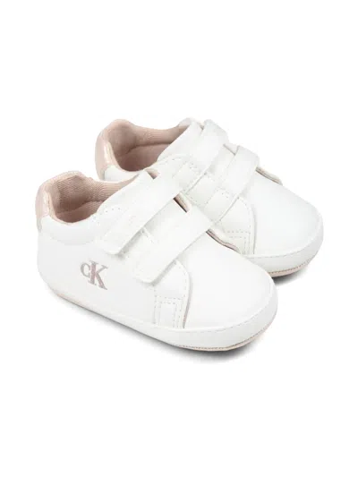 Calvin Klein Babies' Logo-print Sneakers In White