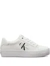 Calvin Klein Logo-print Sneakers In White