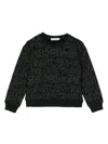 Calvin Klein Teen Boys Black Glow In The Dark Sweatshirt In Black