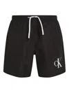 Calvin Klein Boys Logo Swim Shorts In Black