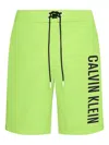 Calvin Klein Logo-print Swim Shorts In Neutrals