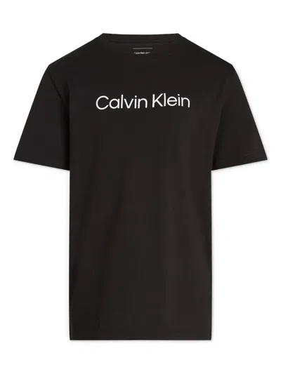 Calvin Klein Logo-print T-shirt In ブラック
