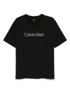 Calvin Klein Logo-print T-shirt In Black