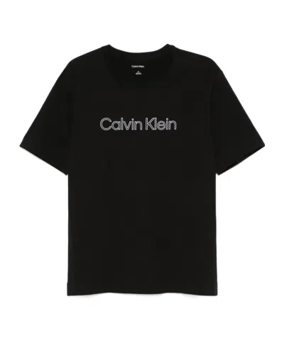 Calvin Klein Short-sleeved T-shirt In Black