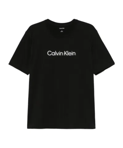 Calvin Klein Short-sleeved T-shirt In Black