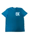 Calvin Klein Logo-print T-shirt In Blue