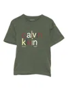 Calvin Klein Logo-print T-shirt In Green